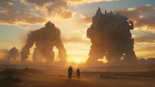 Colossal Shadows at Dusk