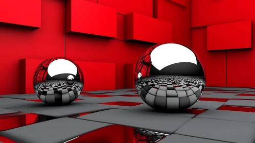 Reflective Spheres on Geometric Surface