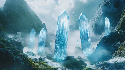 Crystalline Mountain Vista