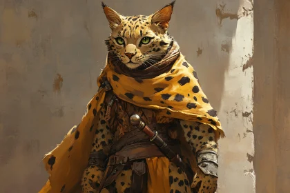 Armored Cat Character