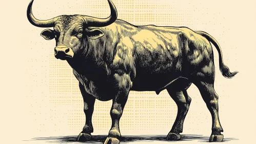 Majestic Bull in Art