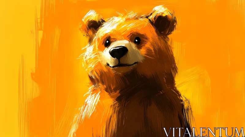 Expressive Bear Artwork AI Image