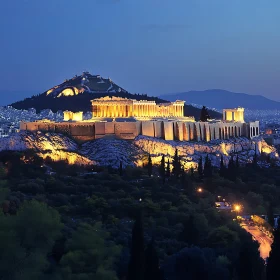 Night View of the Acropolis