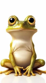 Curious Frog with Vivid Eyes