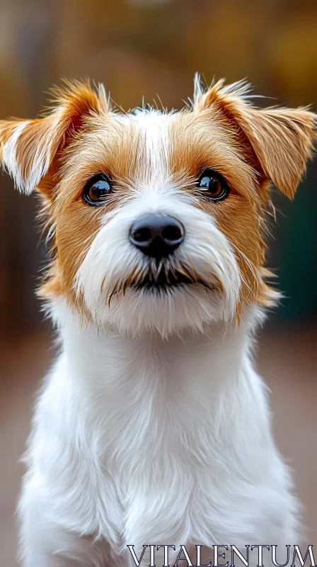 Fluffy Terrier Portrait AI Image