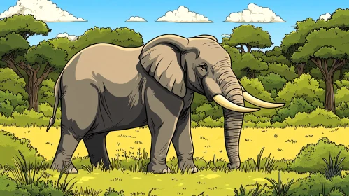 Elephant in Natural Habitat