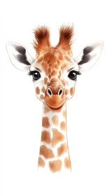 Artistic Giraffe Image