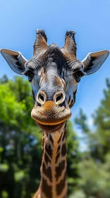 Graceful Giraffe Close-Up
