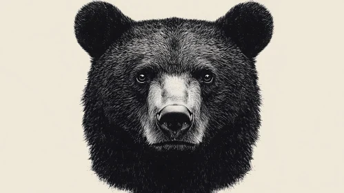 Bear Portrait Drawing
