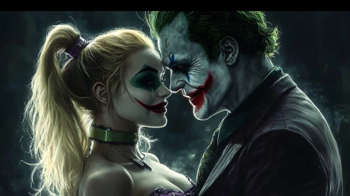 Harley Quinn and Joker: A Dark Embrace