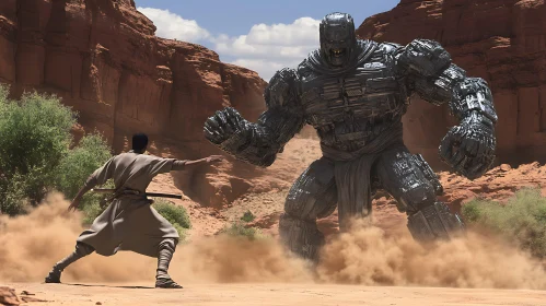 Epic Battle: Warrior vs Colossus