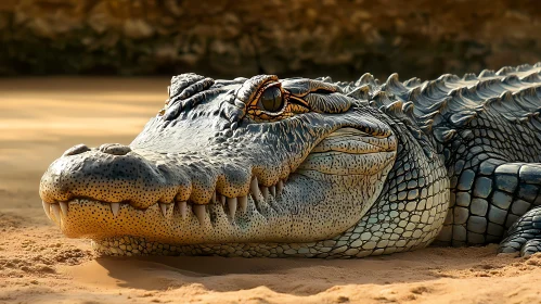 Crocodile's Luminous Presence