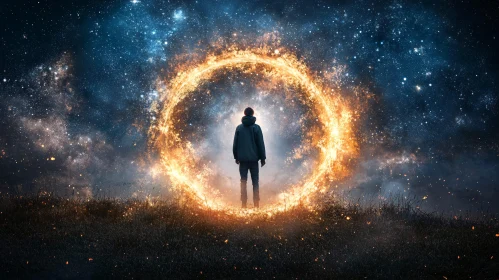 Celestial Gate: Person Between Worlds