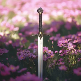Floral Sword Still Life