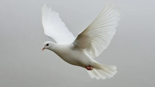 Soaring White Dove - Symbol of Peace