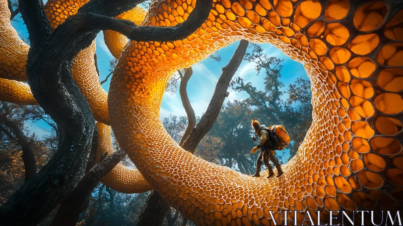Surreal Forest Adventure AI Image