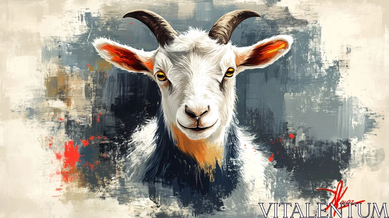 Creative Goat Art AI Image