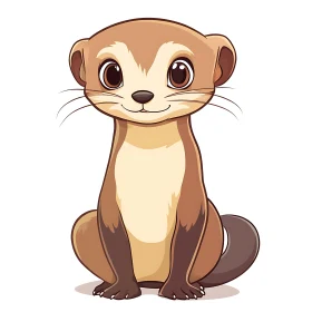 Cute Otter Animal Art