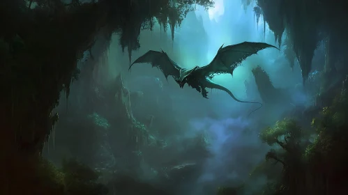 Dragon in Ethereal Cave