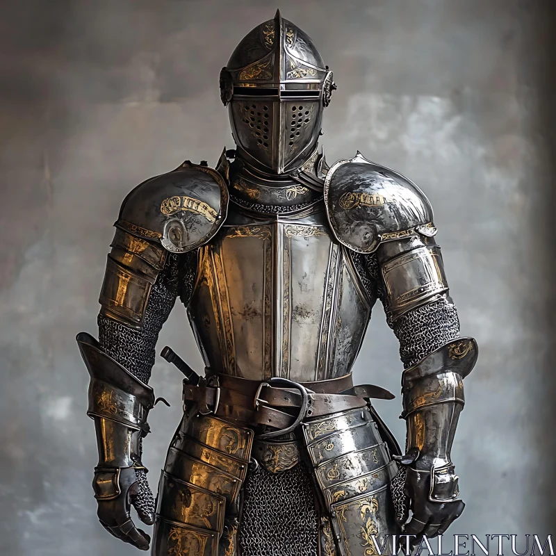 Full Suit of Knight's Armor AI Image