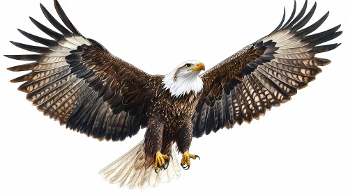 Eagle with Spread Wings