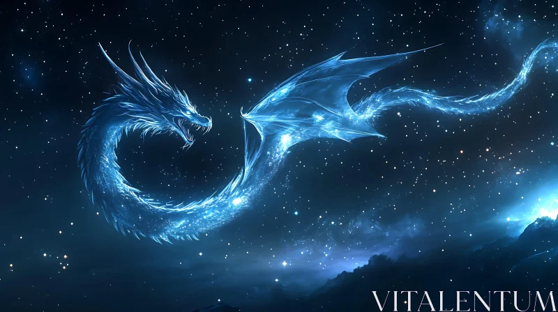 AI ART Astral Dragon Flight