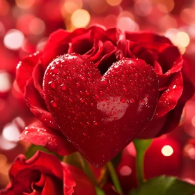 Rose with Heart