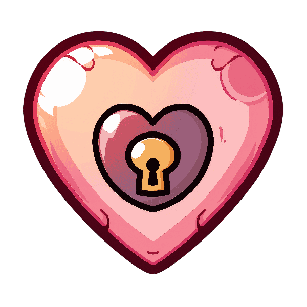 Keyhole Heart Emblem