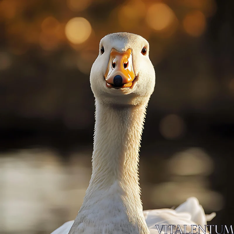 Close-up of a Goose AI Image