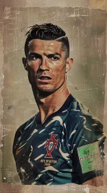 Cristiano Ronaldo Sports Icon Portrait