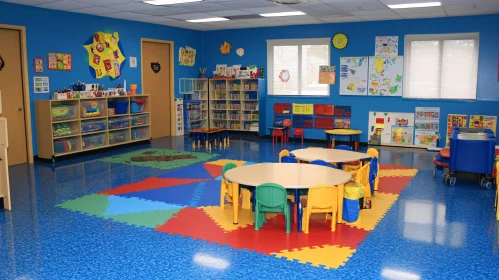 Playful Classroom with Colorful Decor