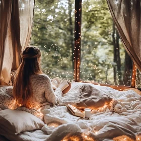 Cozy Reading by the Window