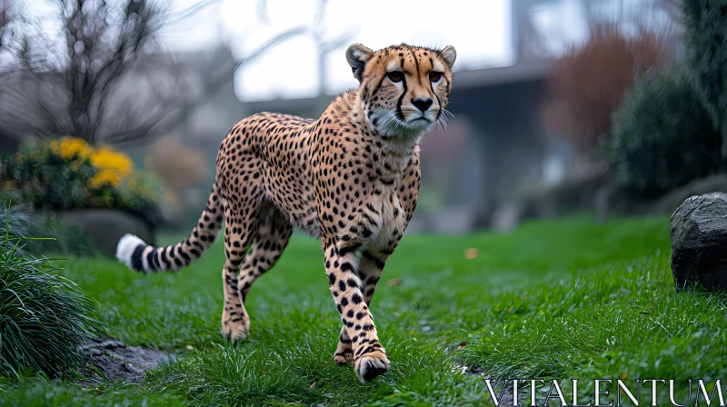 Cheetah in the Wild AI Image