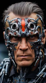 Intricate Sci-Fi Costume in Urban Landscape Portrait