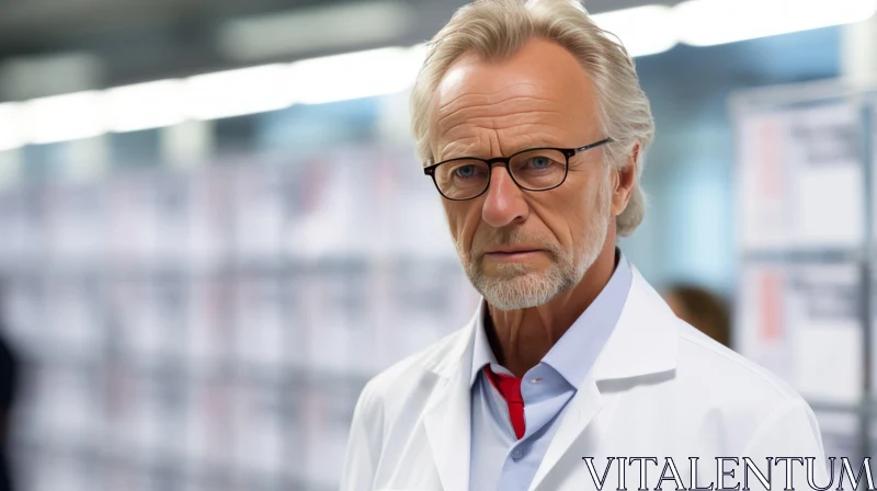 Scientist in White Lab Coat | Medical Themes AI Image