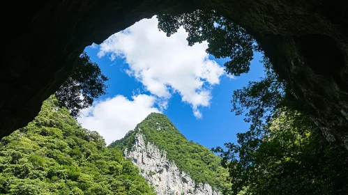 Mountain View from Cave