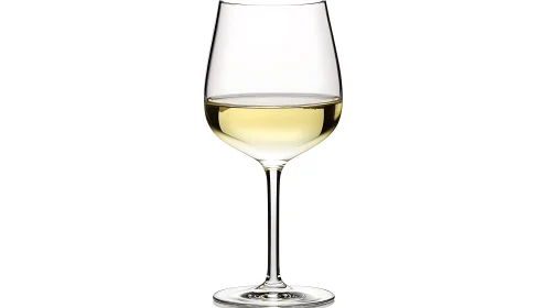 Wine Glass with Light Liquid