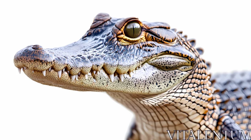 Alligator Portrait AI Image