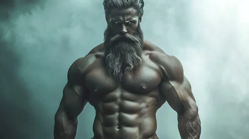 Bearded Strongman Portrait