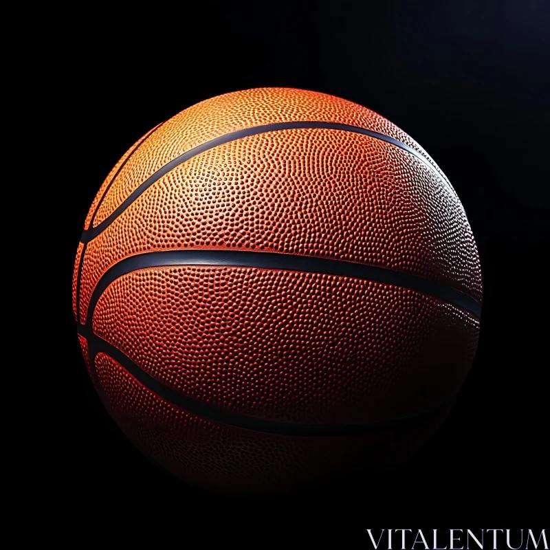 Orange Basketball AI Image