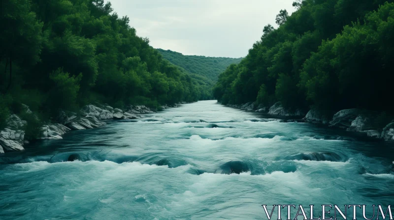 Atmospheric River Landscape - A Celebration of Nature's Beauty AI Image
