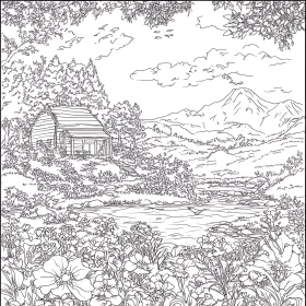 Peaceful Cabin in Nature's Embrace