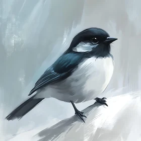 Serene Bird Art, Feathered Friend