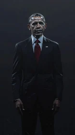 Barack Obama in a Suit