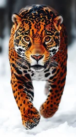 Jaguar in Snow