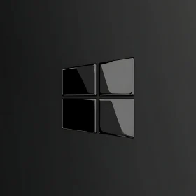 Modern Black Quadrant Logo