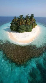 Idyllic Deserted Island Oasis with Stunning Beach Scenery