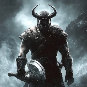 Viking Warrior with Shield