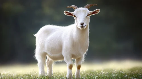 Serene Goat Portrait