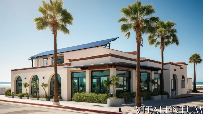 Sands Hotel Solar Panel Rooftop Architecture | Chicano-Inspired Design AI Image